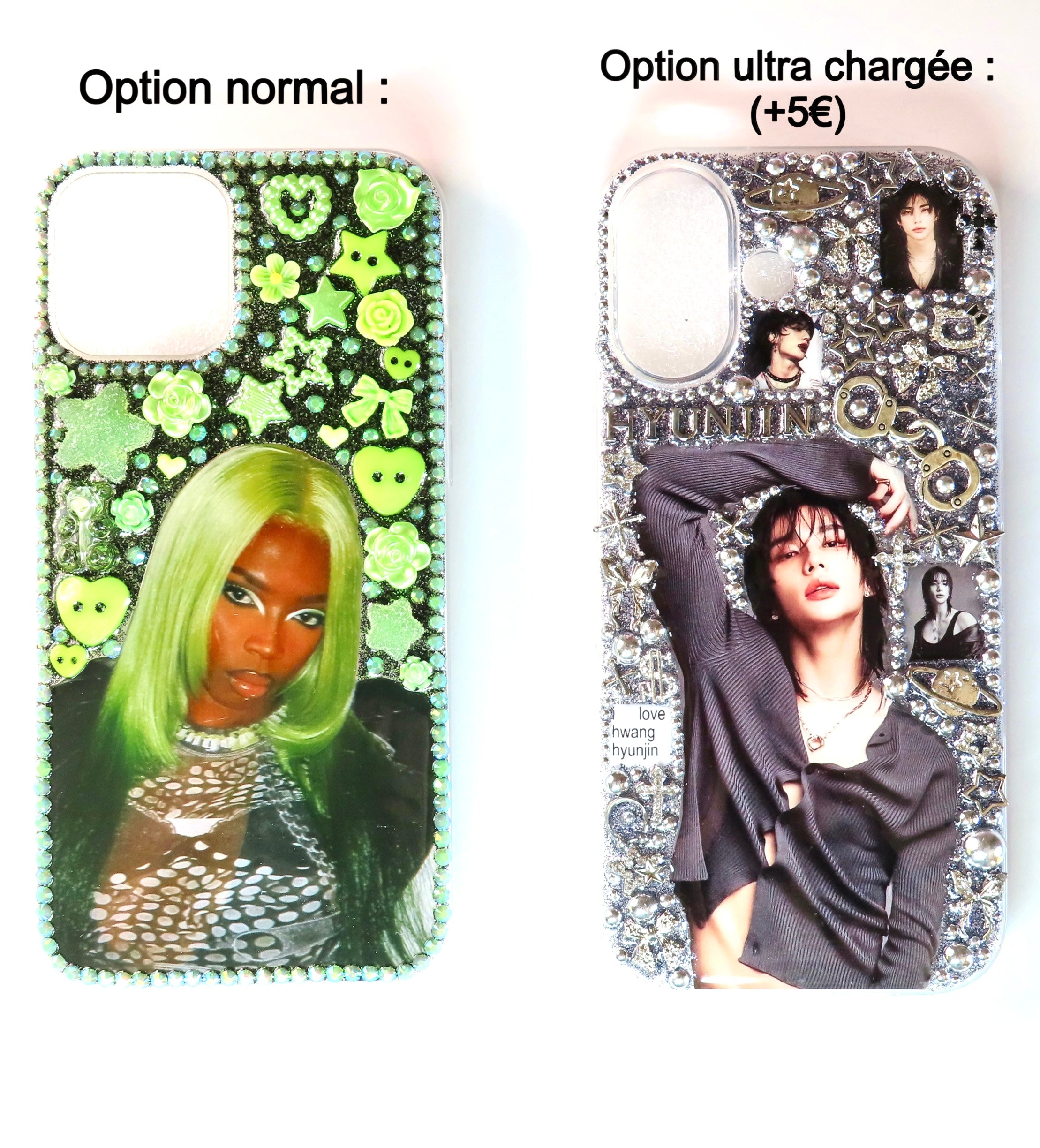 Personalised case with cut-out photo – handmade💖