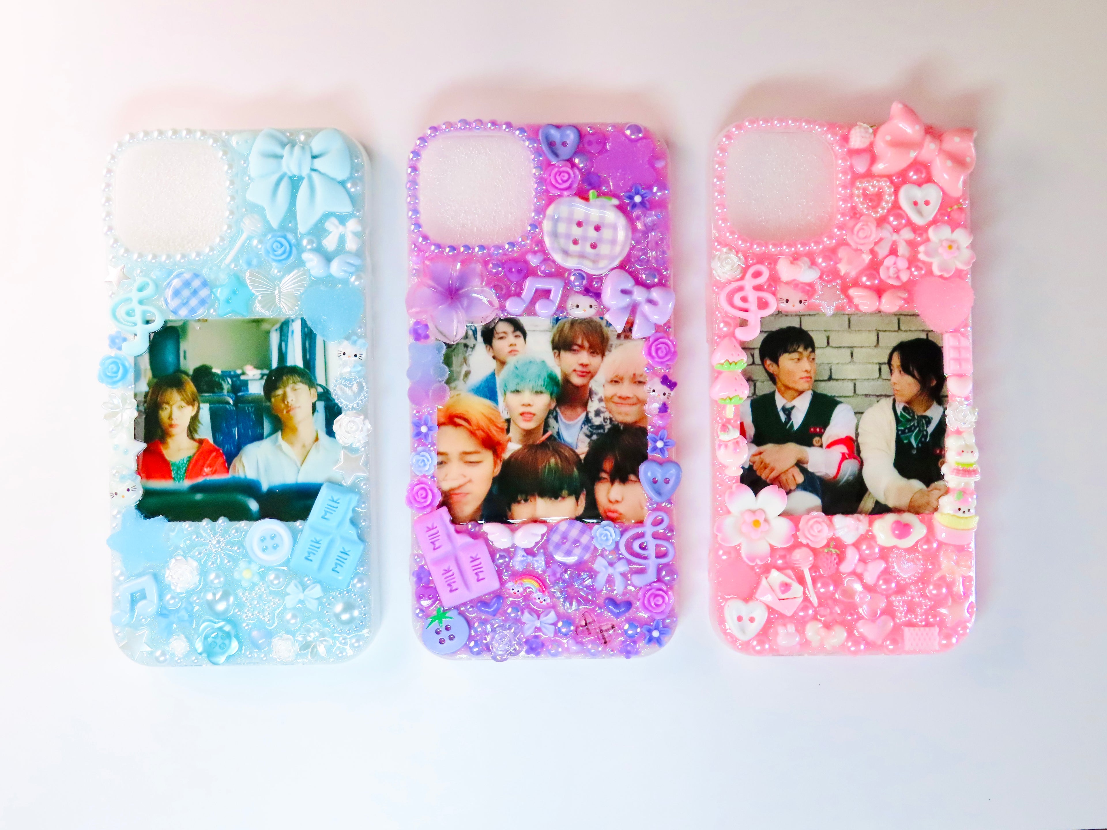 Coque personnalisée avec photo carrée – fait main🌷