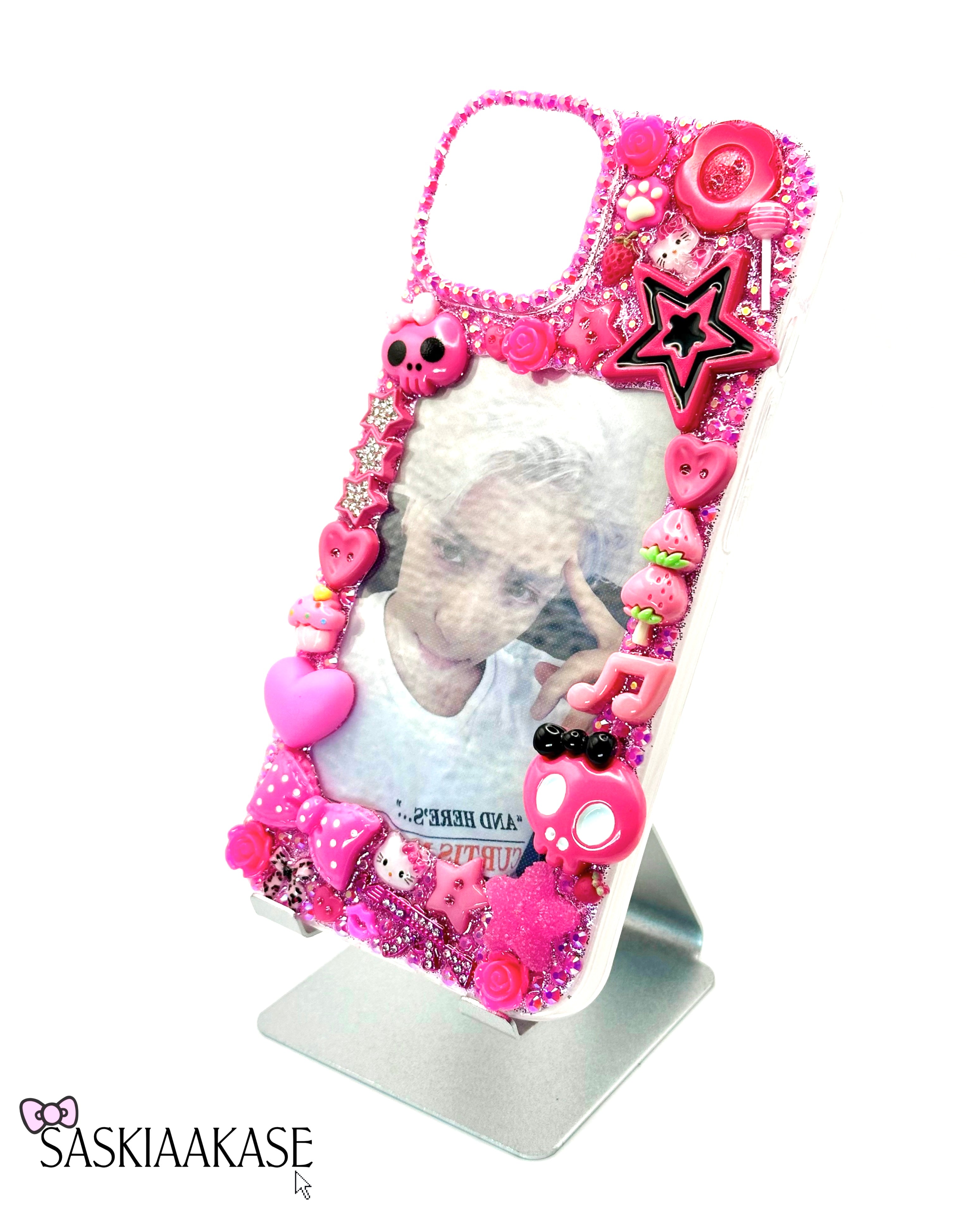 Coque iPhone 13/14 unique avec espace photocard - K-pop💖