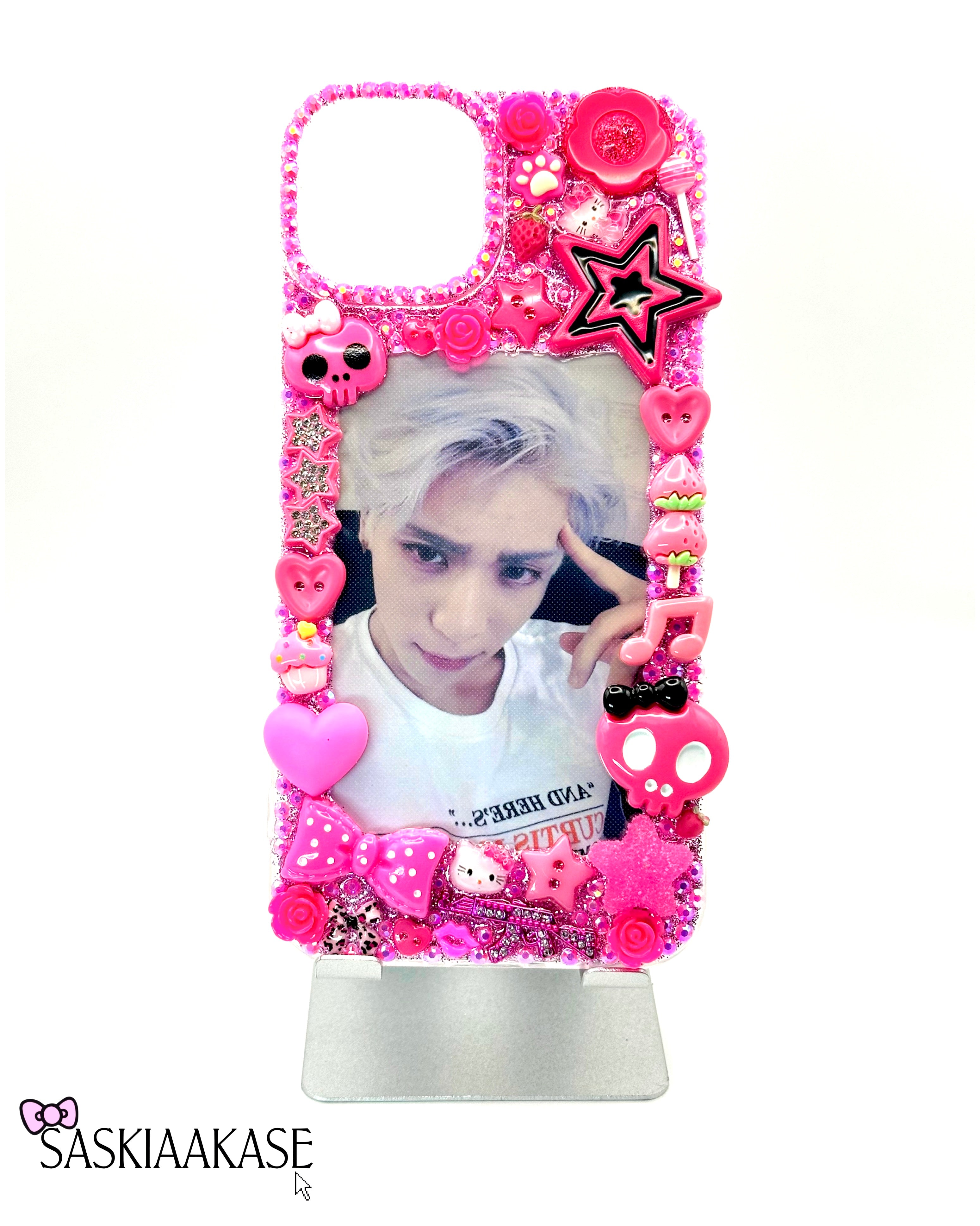Coque iPhone 13/14 unique avec espace photocard - K-pop💖